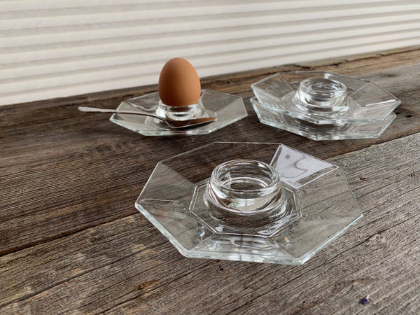 Set of 4 Vintage Luminarc Octime Egg Cups