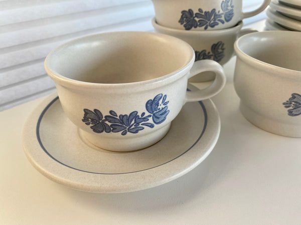 Individual Vintage Pfaltzgraff Yorktowne Teacup & Saucer (2-Piece)