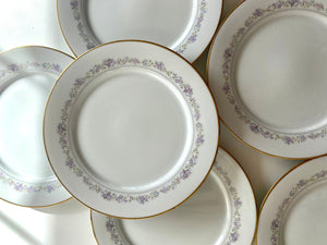 Individual Vintage Noritake Lilac Time Dinner Plate