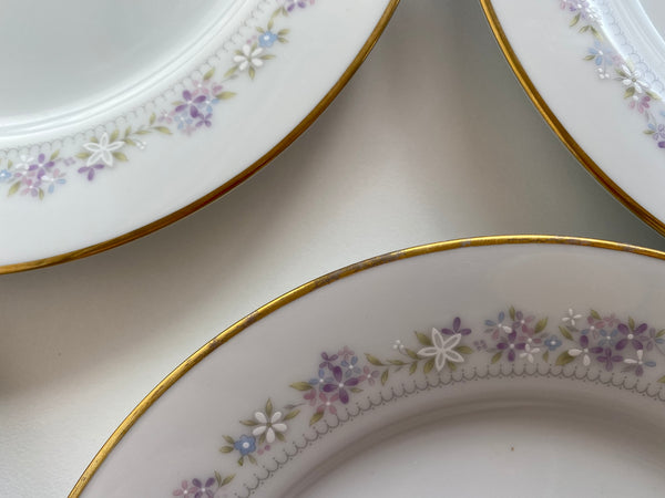 Individual Vintage Noritake Lilac Time Bread and Butter Plate