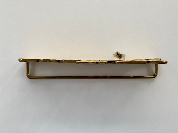 Vintage Brass Scarves Holder