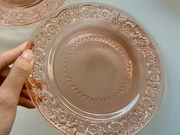 Individual Vintage KIG Pink Salad Plate