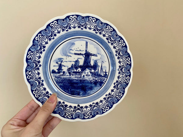 Vintage Delft Holland Hand-painted Plate