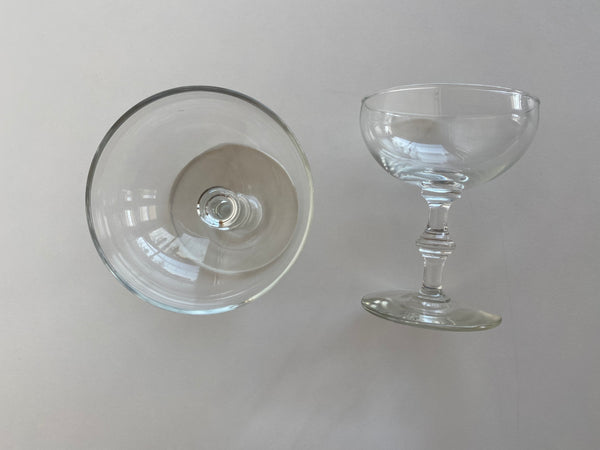 Vintage Set of 2 Champagne Coupes