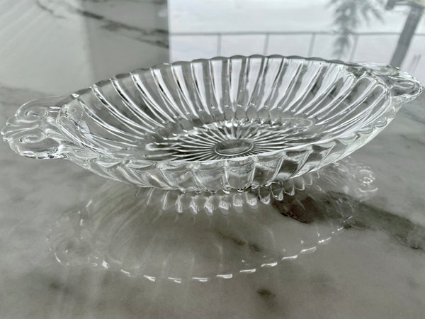 Vintage Oval Glass Dish