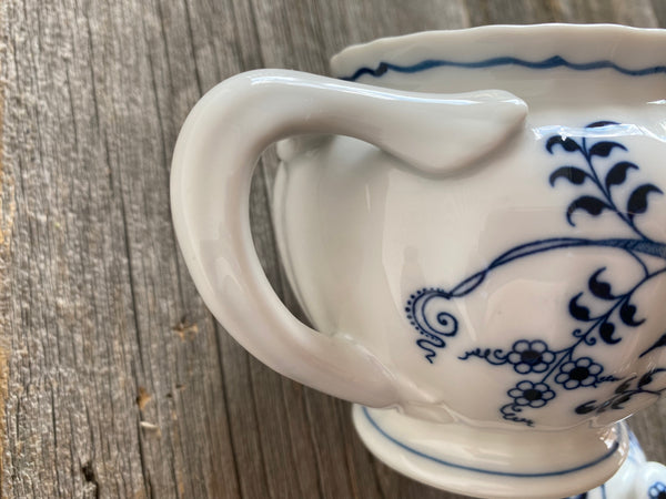 Vintage Blue Danube Sugar Bowl With Lid