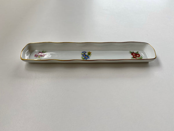 Vintage Limoges France Linear Jewellery Dish