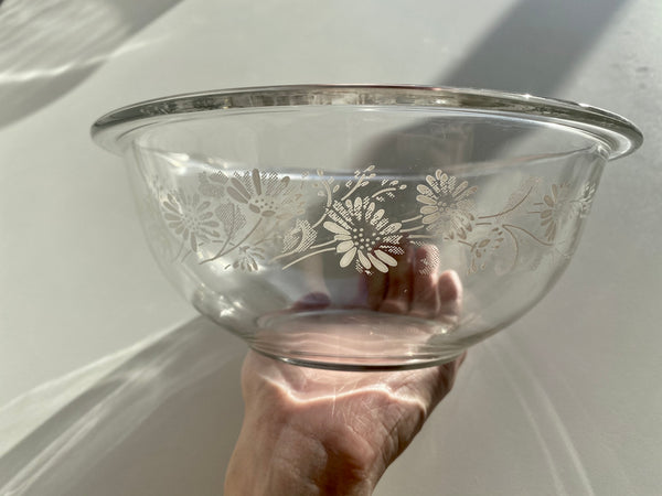 Set of 3 Vintage Pyrex Clear Colonial Mist Nesting Bowls