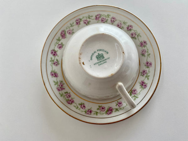 Vintage Imperial Porcelain Wedgwood Co. Rose Teacup