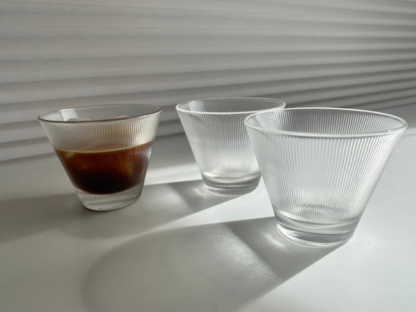 Set of 3 Vintage Federal Glass Norse Cups