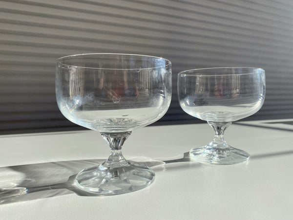 Vintage Glass Dessert Cups