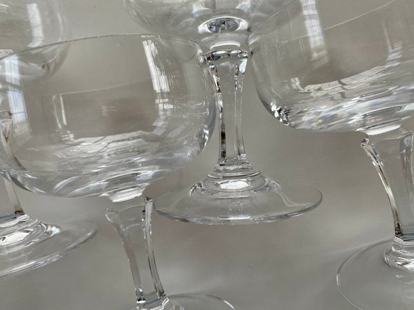 Set of 4 Vintage Coupe Glasses