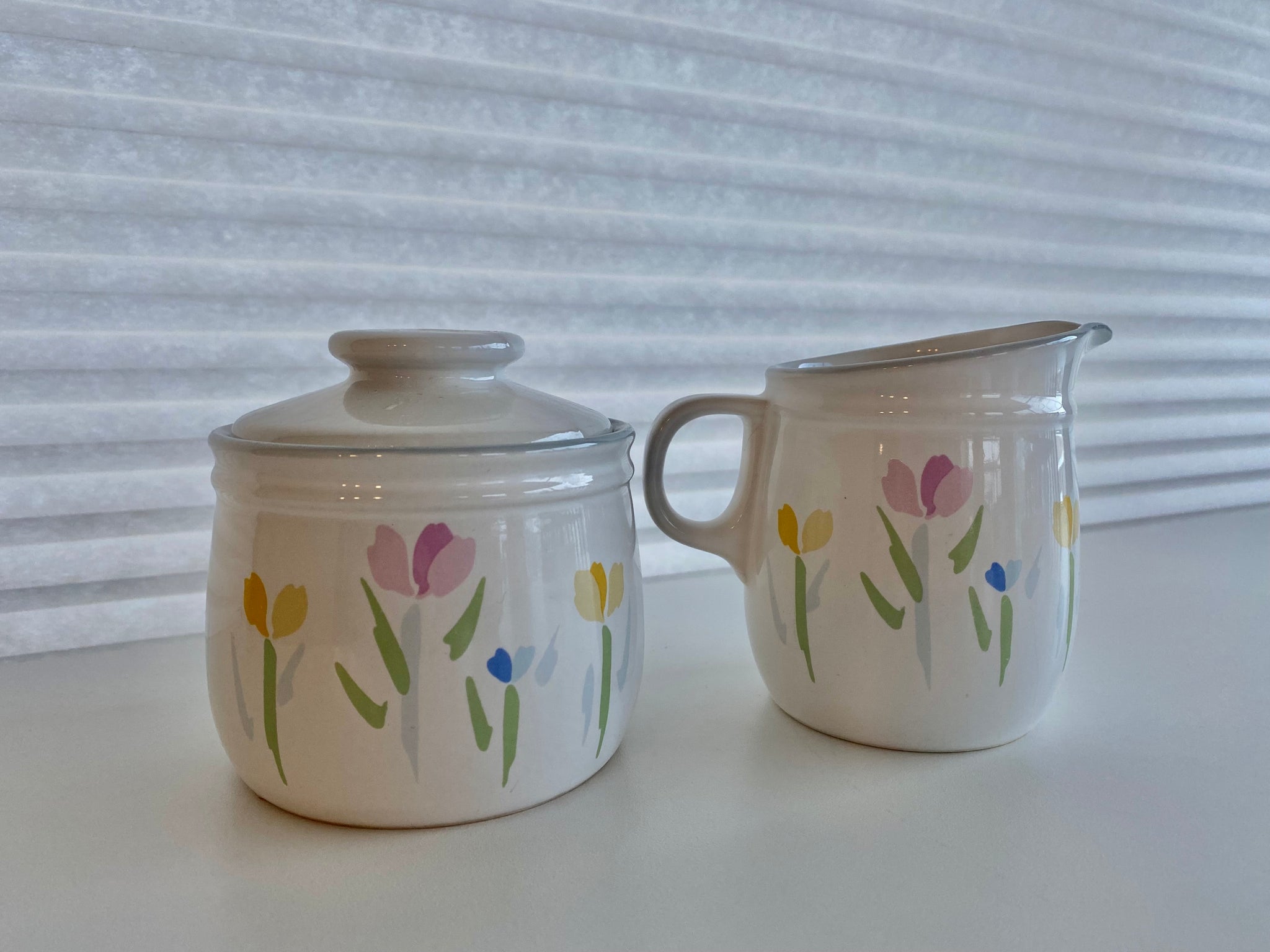 Vintage Studio Nova Fresh Mint Sugar and Creamer