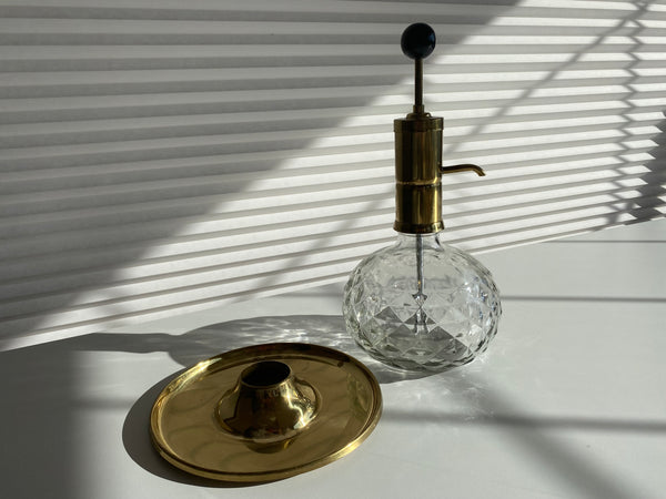 Vintage Brass and Glass Shot Dispenser