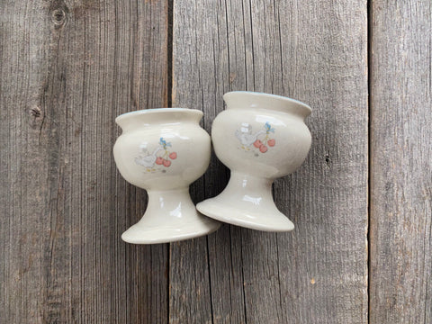 Set of 2 Vintage International Marmalade Candle Holders