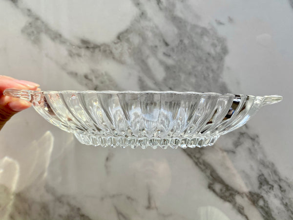 Vintage Oval Glass Dish