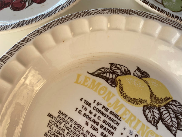 Vintage Lemon Pie Plate