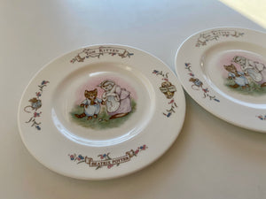 Set of 2 Vintage Royal Albert Tom Kitten Plates