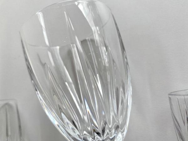 Set of 5 Vintage Mikasa Icicles Crystal Wine Glasses