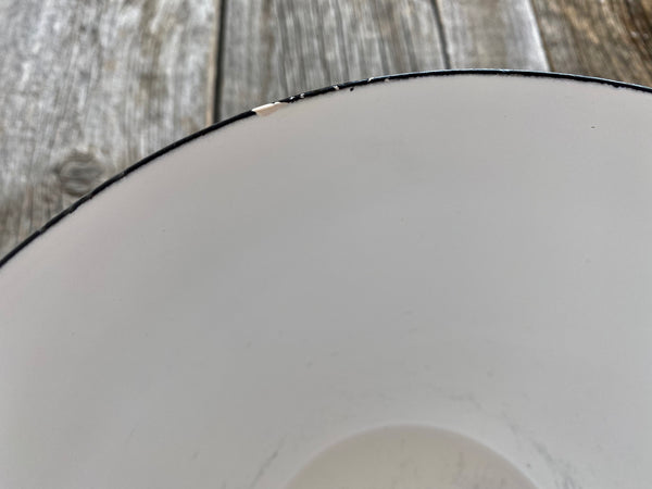 Vintage Ampleur Ejiry Japan Large Enamel Mixing Bowl