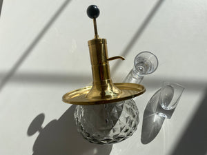 Vintage Brass and Glass Shot Dispenser