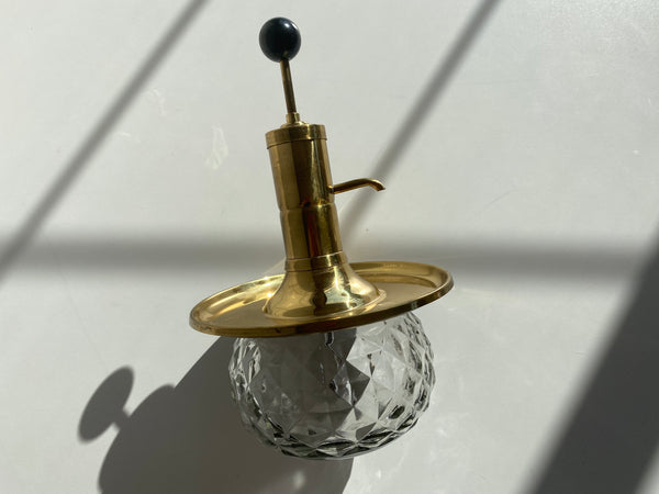 Vintage Brass and Glass Shot Dispenser