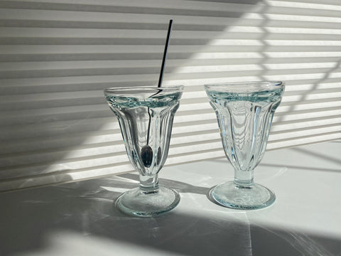 Set of 2 Vintage Libbey Sundae / Smoothie Glasses