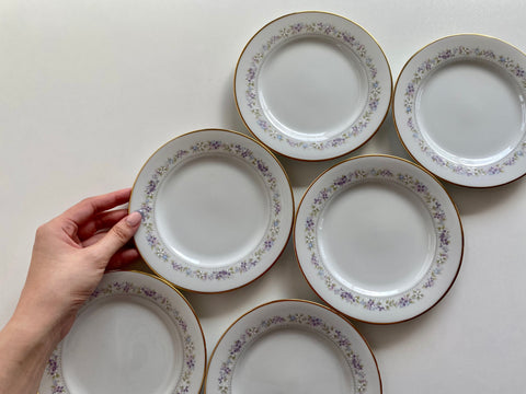 Individual Vintage Noritake Lilac Time Bread and Butter Plate