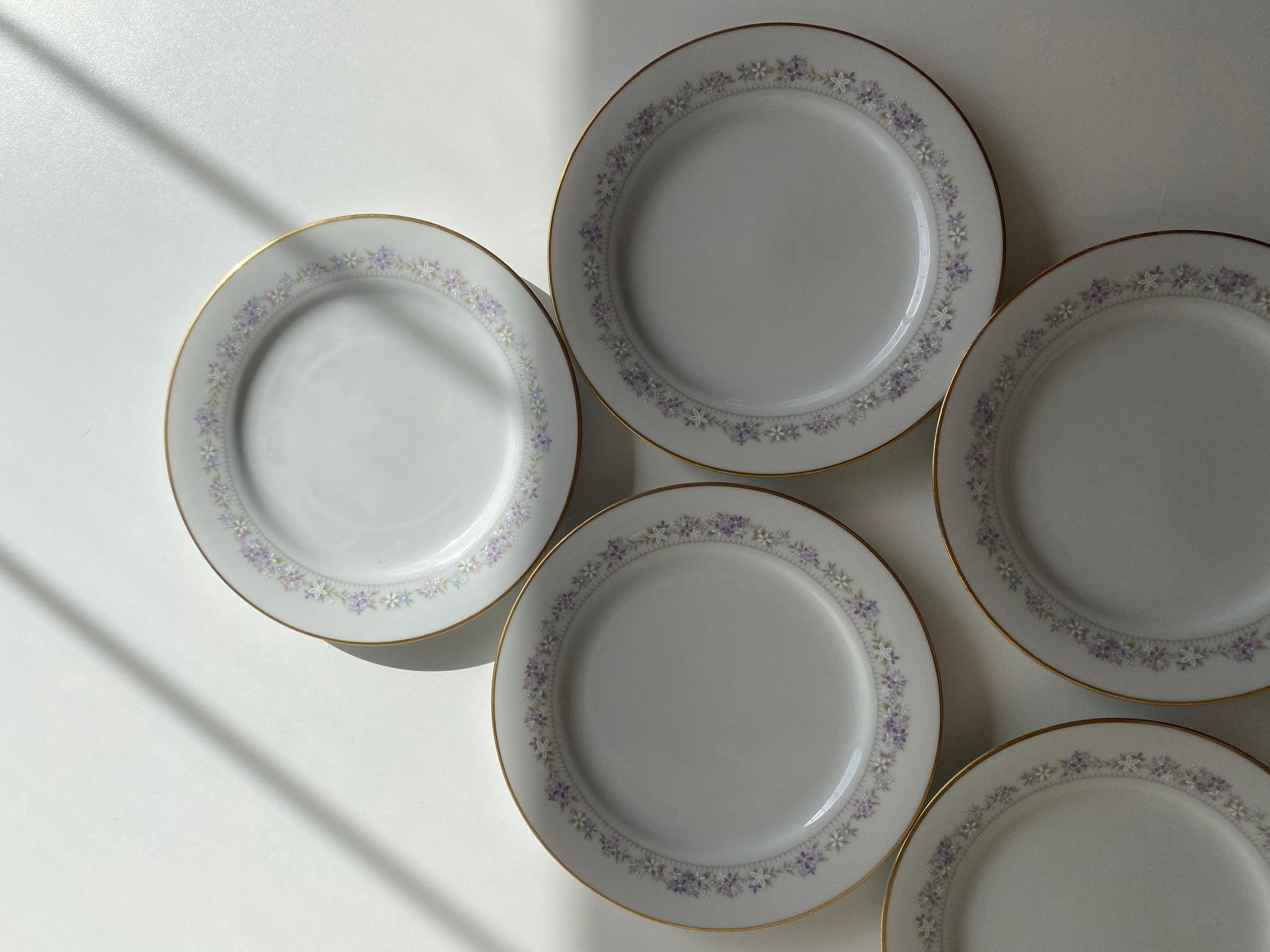 Individual Vintage Noritake Lilac Time Salad Plate