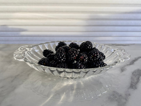 Vintage Oval Glass Dish