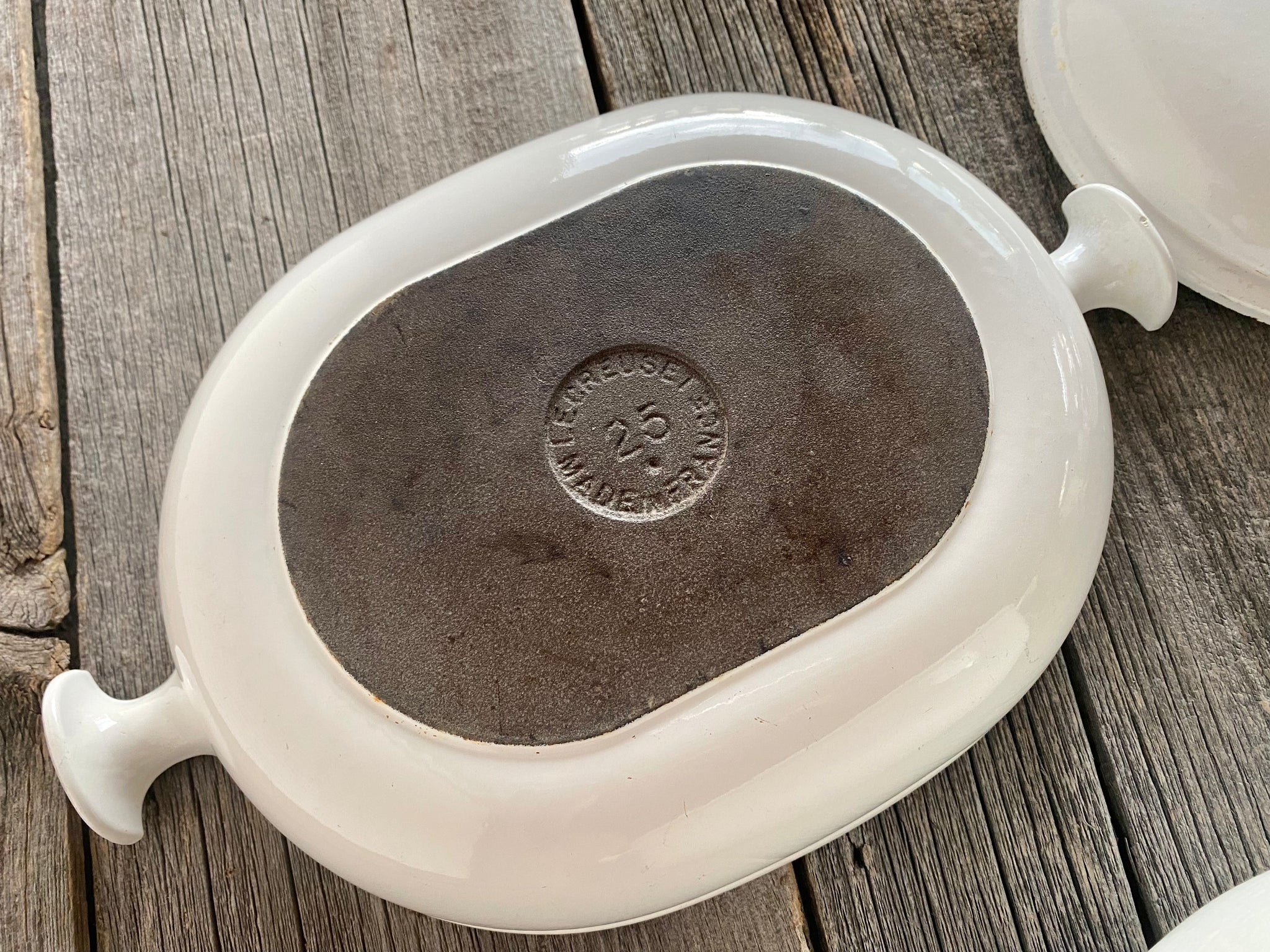 ENZO MARI LA Mama cocotte en fonte émaillée Le creuset orange ENZO MARI LA Mama cocotte en fonte émaillée Le creuset orange
